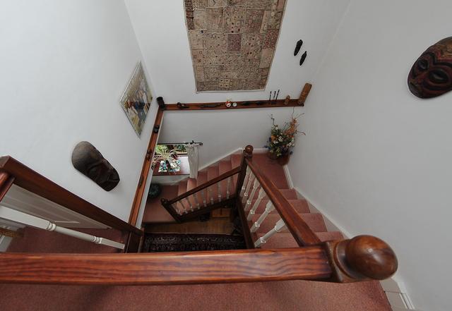 Cottage style stair case by apex loft.com